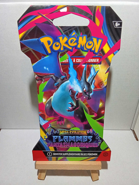 1 Booster Blister Carton Méga évolution Flammes Fantasmagoriques ME02 FR