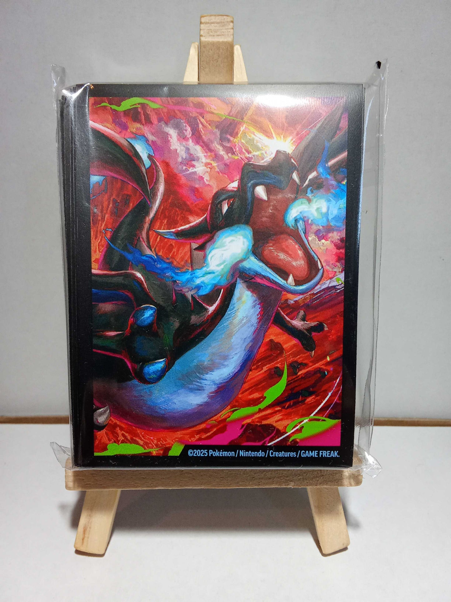 1 paquet de 65 sleeves Méga Dracaufeu X EX