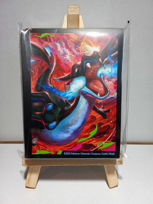 1 paquet de 65 sleeves Méga Dracaufeu X EX