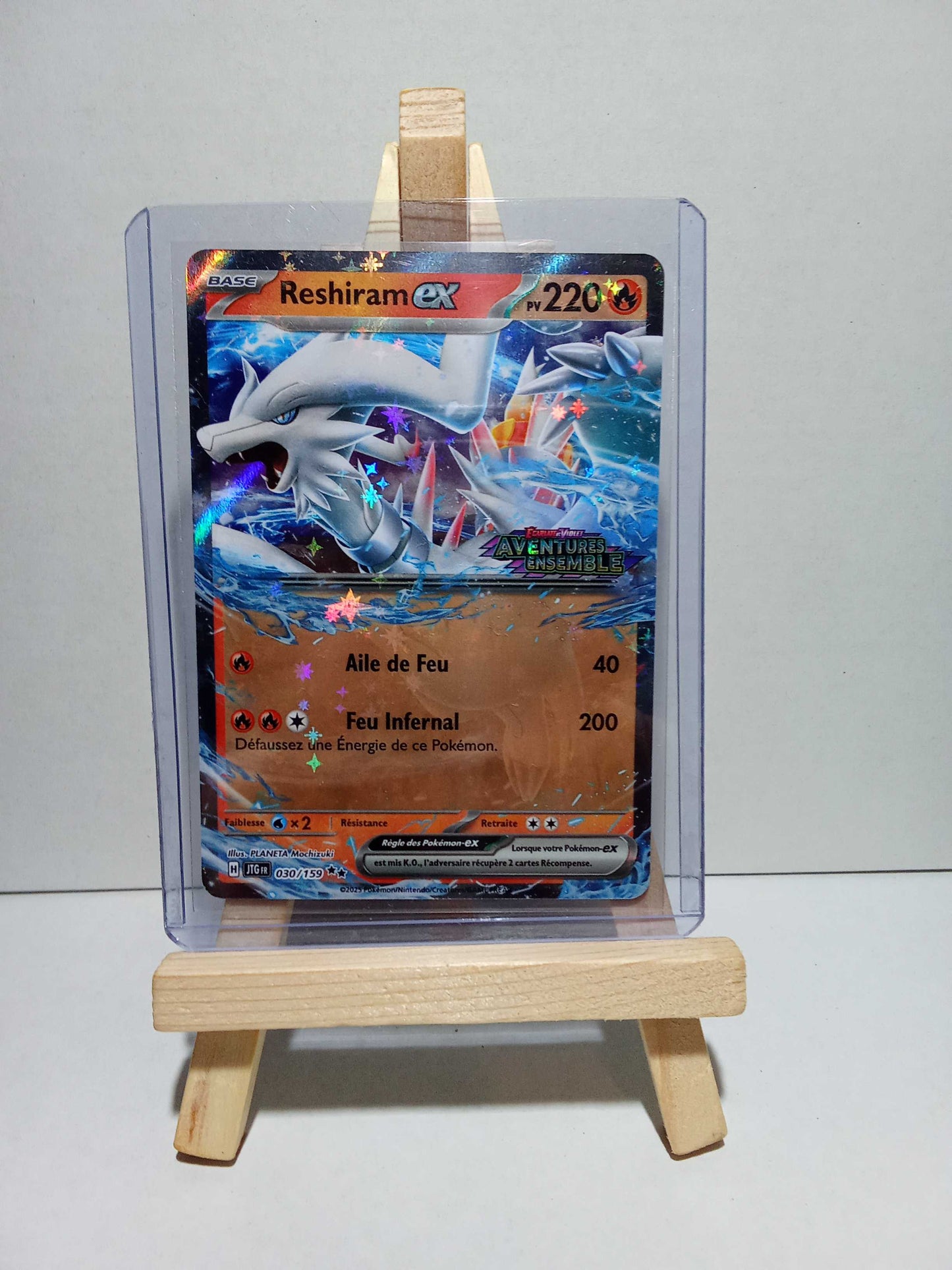Reshiram EX STAMP 030/159 Aventures Ensemble EV09 FR
