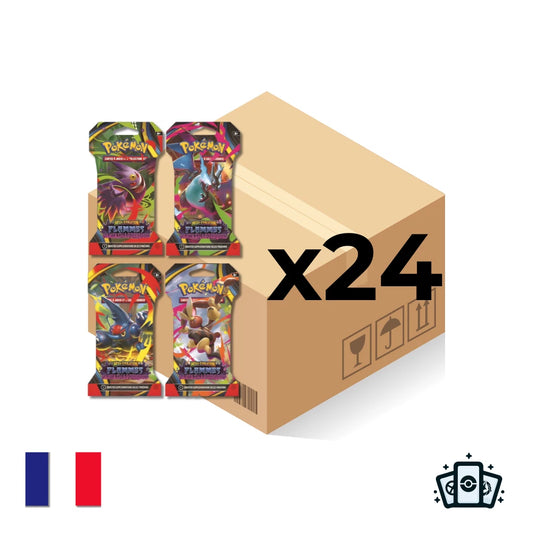 1 Carton de 24 Blister carton Flammes Fantasmagoriques Méga évolution ME02 FR